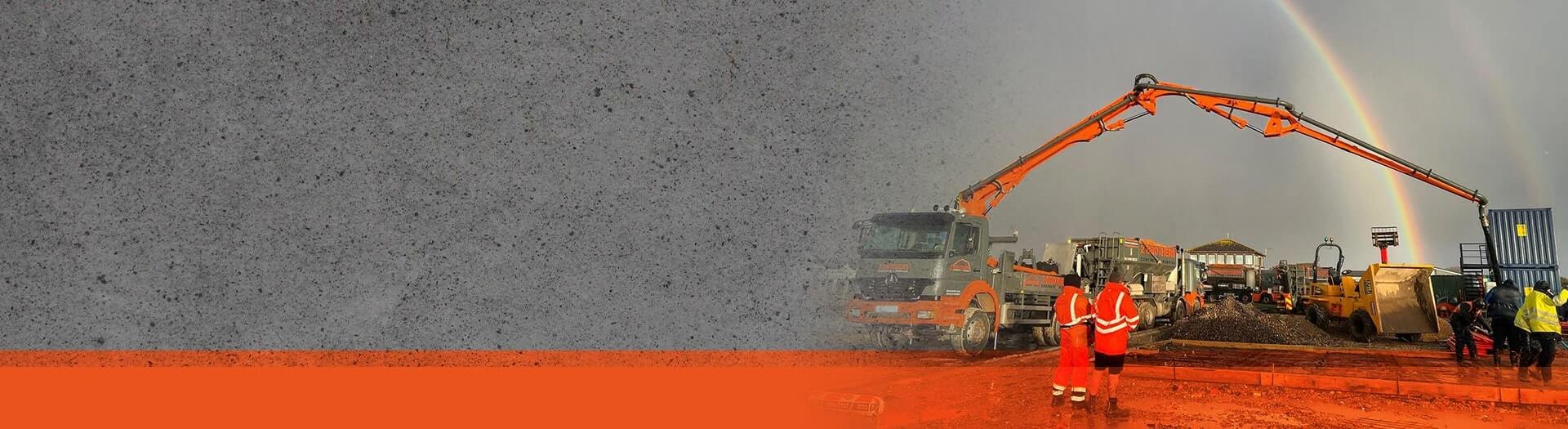 Concrete Slab and Rainbow